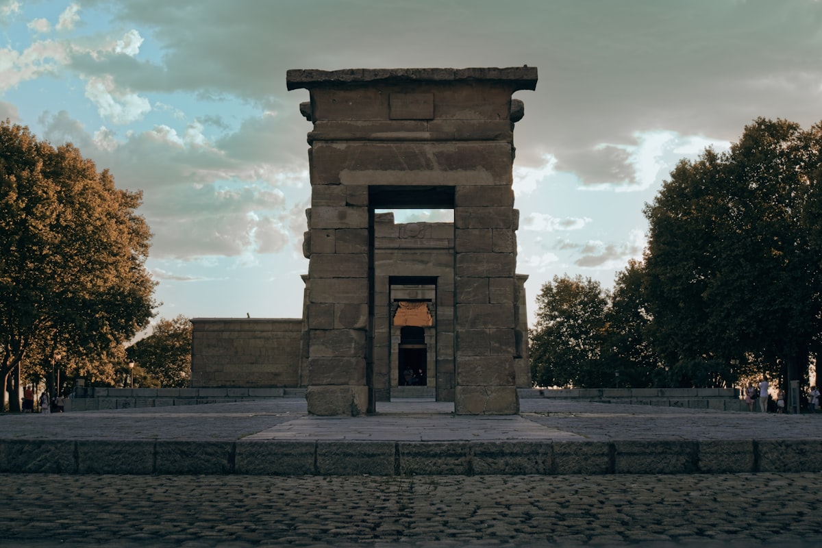 Temple of Debod at sunset