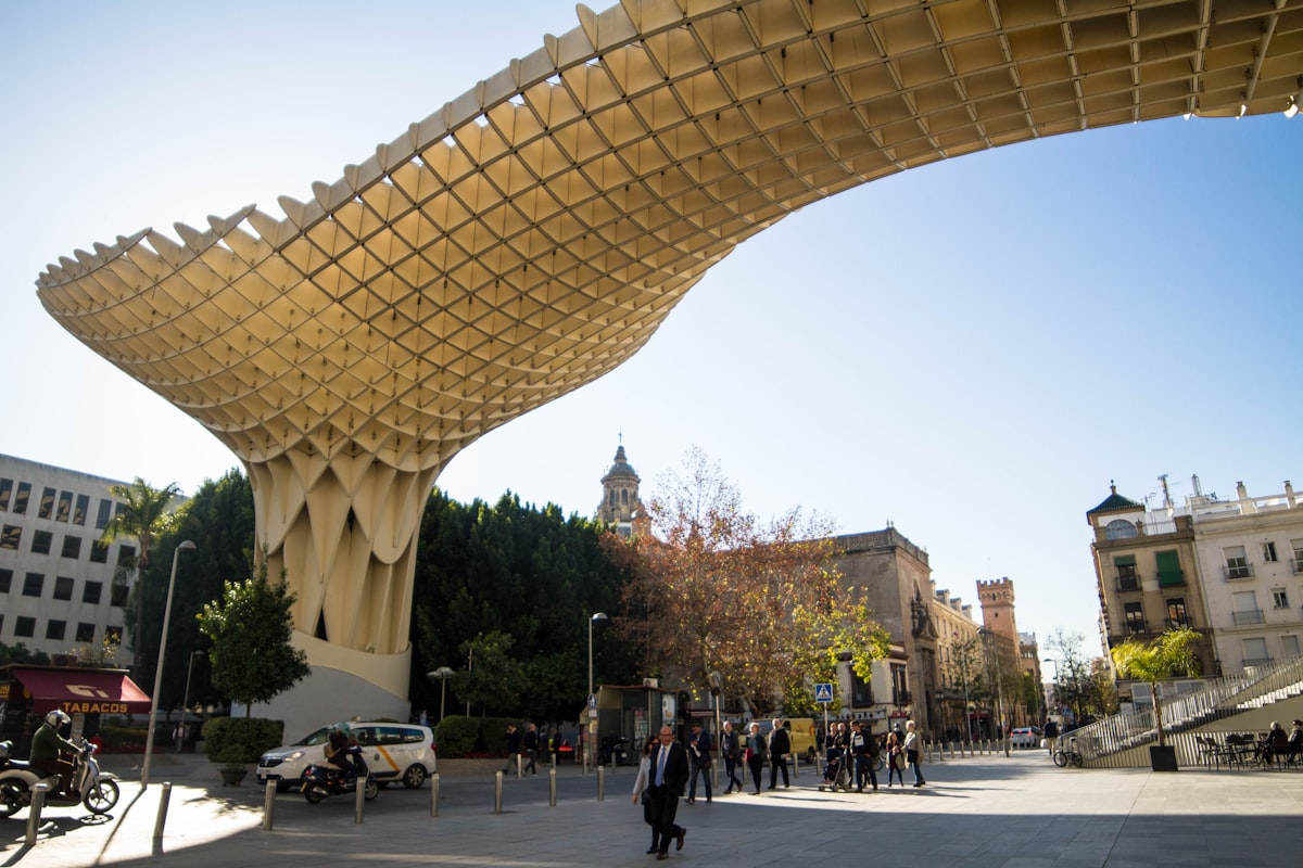 Metropol Parasol rooftop view of Seville