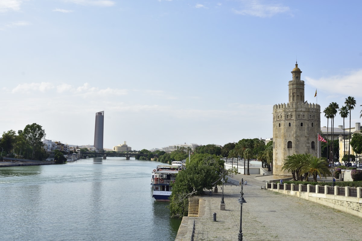 Guadalquivir river cruise at sunset
